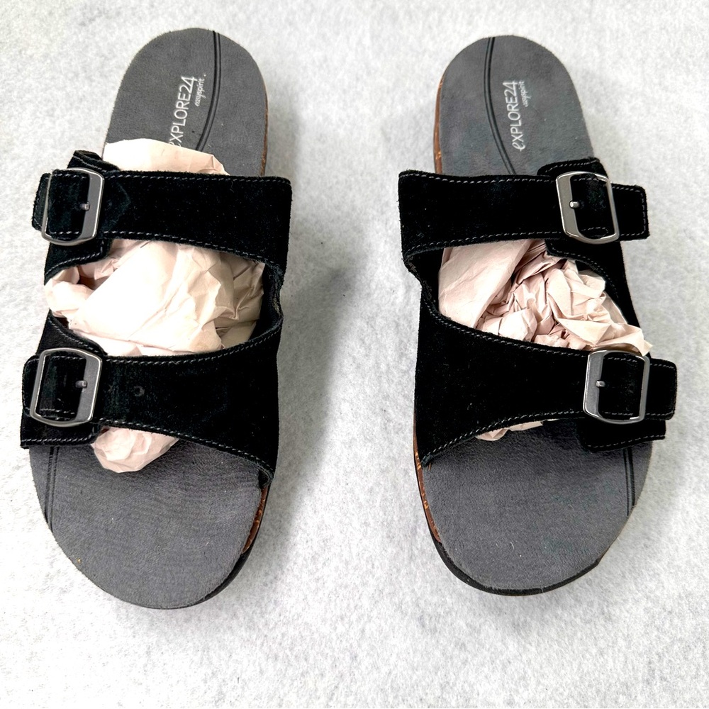Easy Spirit Explore 24 Slides Leather upper women Size 10